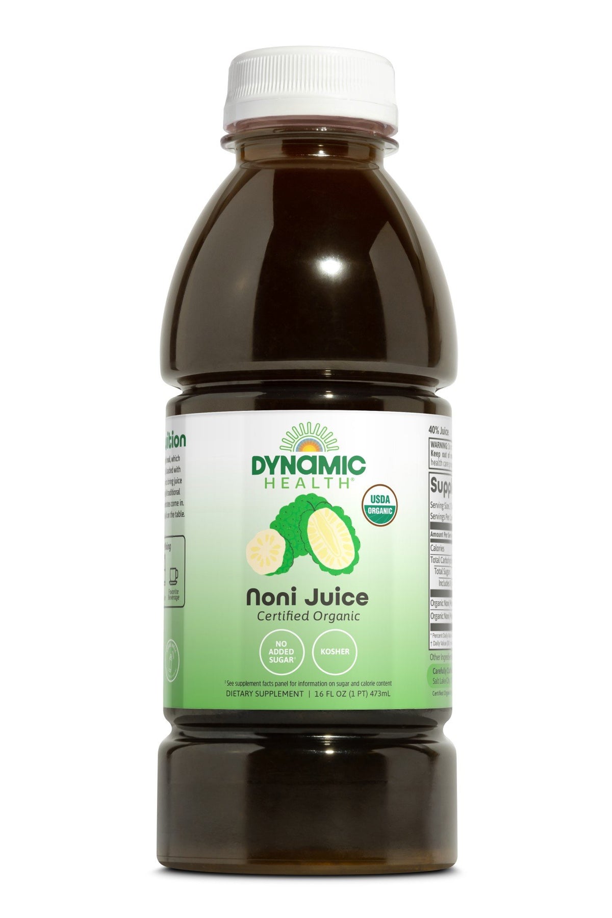 Dynamic Health Noni Juice Tahitian Certified 16 oz Liquid