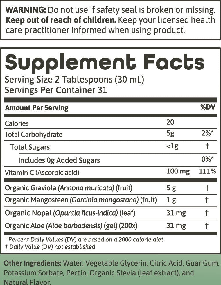 Dynamic Health Graviola Juice Blend 32 oz Bottle