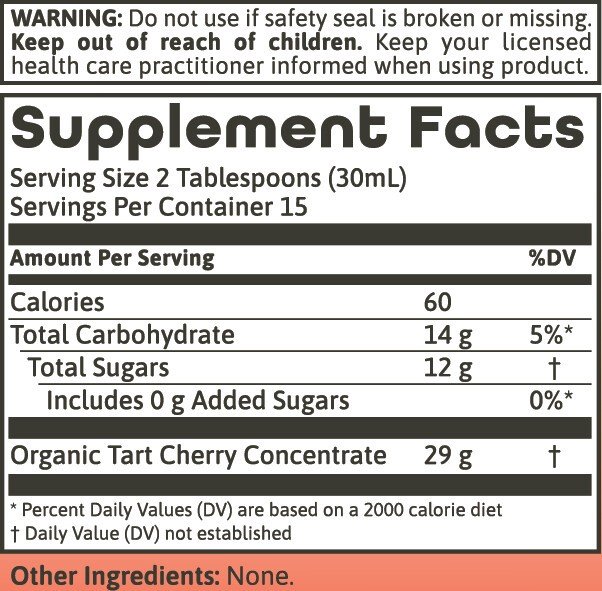 Dynamic Health Tart Cherry Certified Organic 16 Liquid