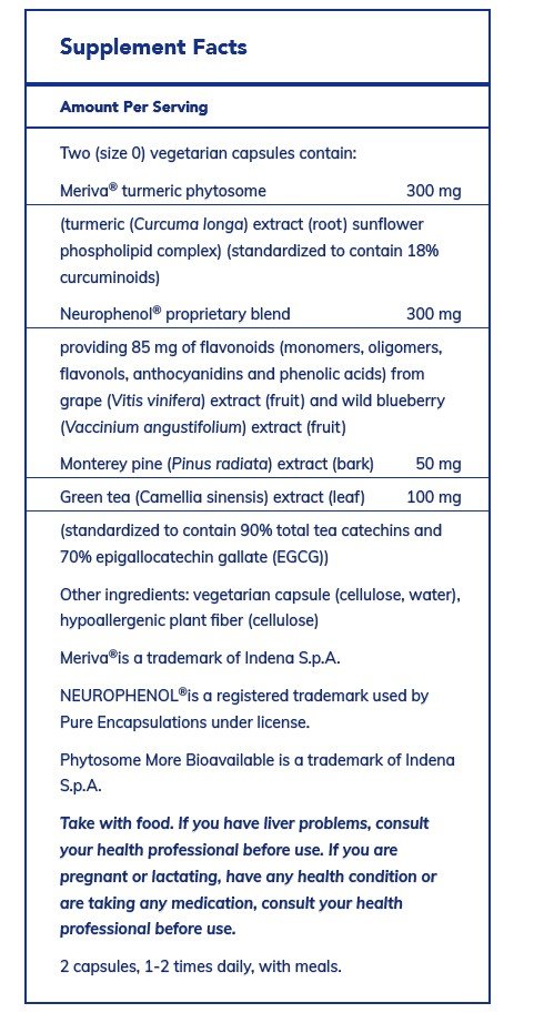 Pure Encapsulations CurcumaSorb Mind 60 Capsule