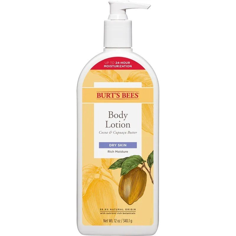 Burt's Bees Cocoa & Cupuacu Butters Body Lotion w / Pump 12 oz Lotion