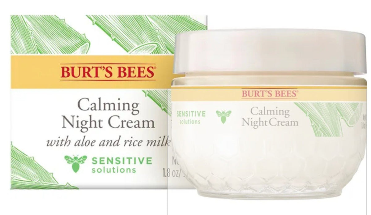 Burt's Bees Sensitive Solutions Calming Night Cream 1.8 oz Cream