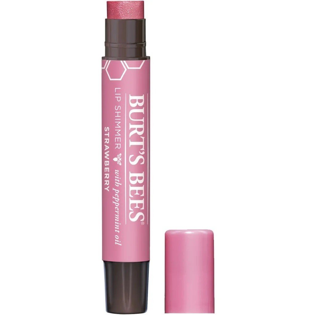 Burt's Bees Lip Shimmer - Strawberry 0.09 oz Stick