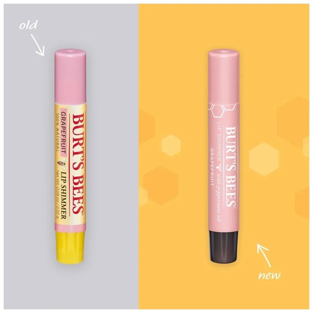 Burt&#39;s Bees Lip Shimmer Grapefruit 0.09 oz Stick