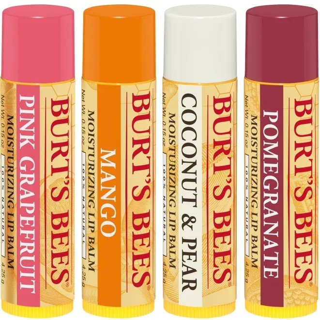 Burt&#39;s Bees Superfruit Lip Balm 4 (0.15 oz.) Tubes in Blister Box 4 pieces Lip Balm