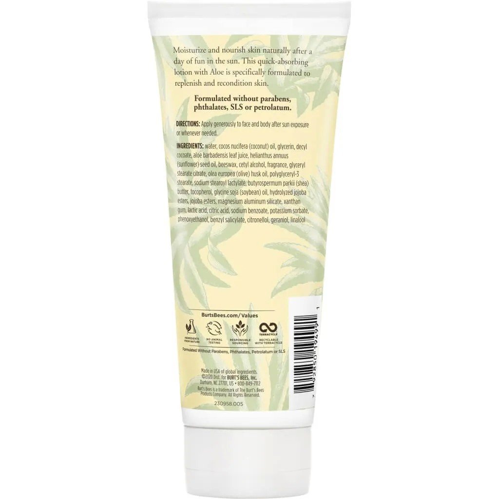 Burt&#39;s Bees Aloe &amp; Coconut Oil After Sun Soother 6 oz Liquid