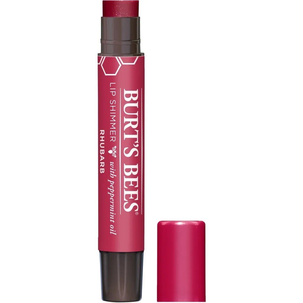 Burt's Bees Lip Shimmer-Rhubarb 0.09 oz Stick