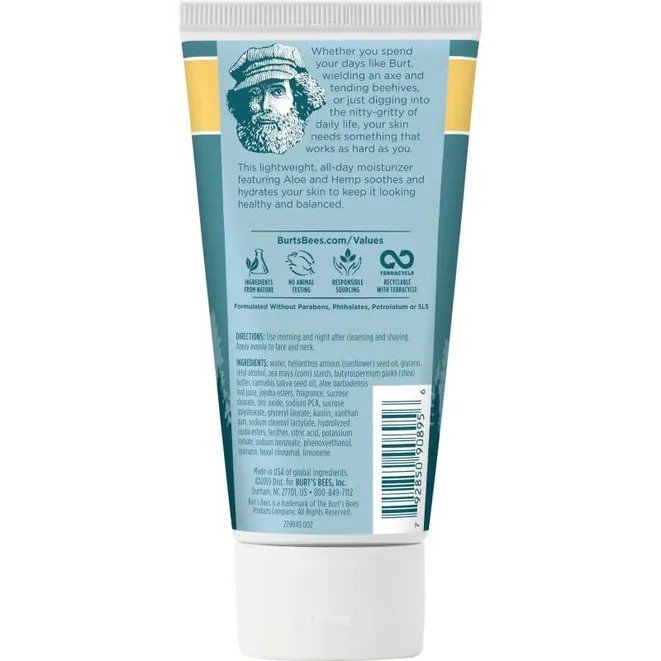 Burt&#39;s Bees Men&#39;s Soothing Moisturizer &amp; After Shave 2.5 oz. Cream