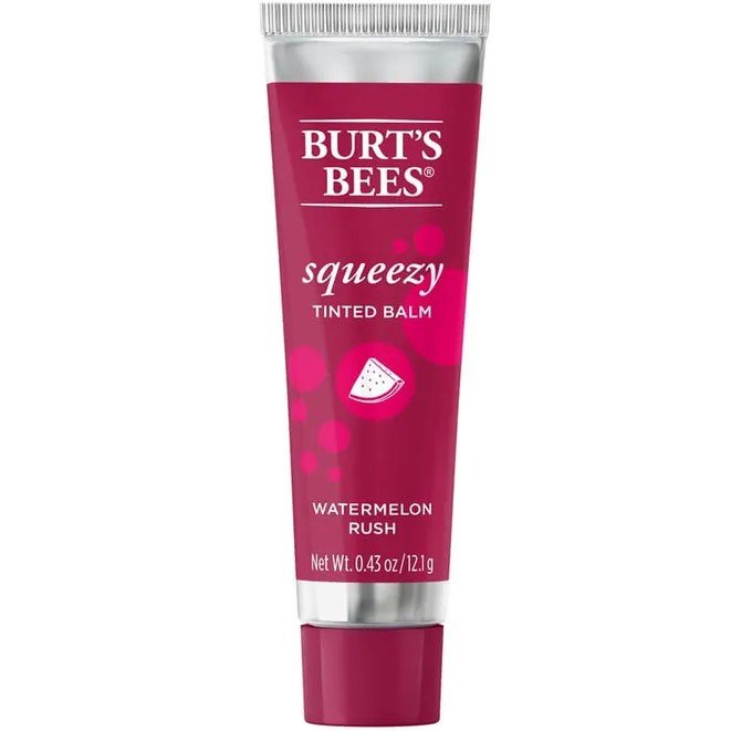 Burt's Bees Watermelon Rush Squeezy Tinted Lip Balm 0.43 oz. Lip Balm