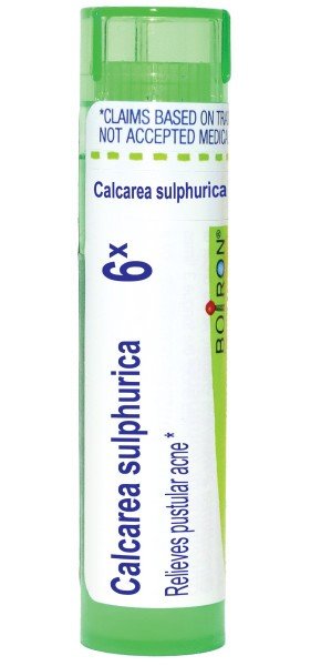 Boiron Calcarea Sulphurica 6X Homeopathic Single Medicine For First Aid 80 Pellet