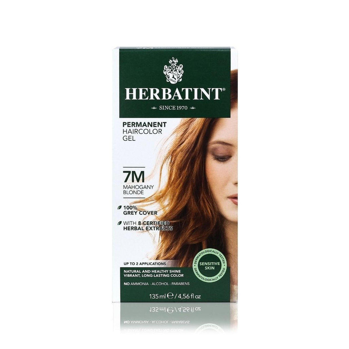 Herbatint 7M-Mahogany Blonde-Permanent Hair Color Gel 4.56 fl oz Liquid