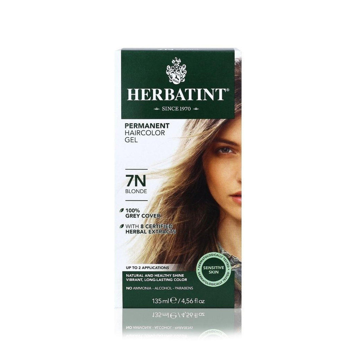 Herbatint 7N-Blonde-Permanent Hair Color Gel 4.56 fl oz Liquid