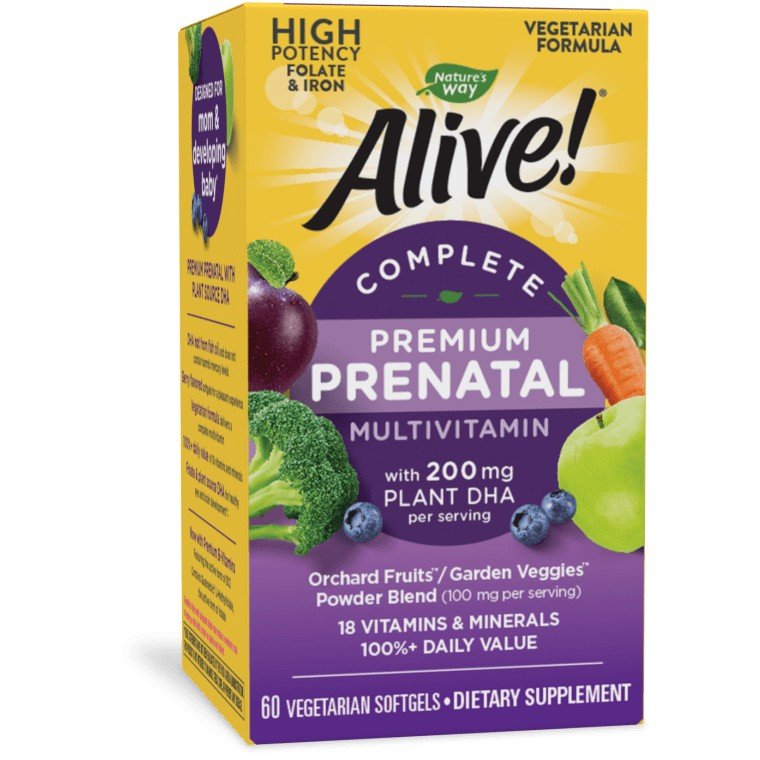 Nature's Way Alive Complete Prenatal Multi-Vitamin 60 Softgel