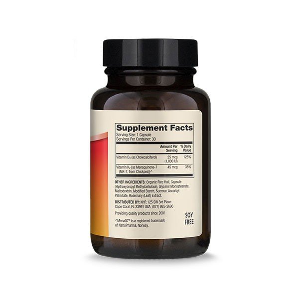 Dr. Mercola Vitamin D3 &amp; K2 Low Dose 30 Capsule