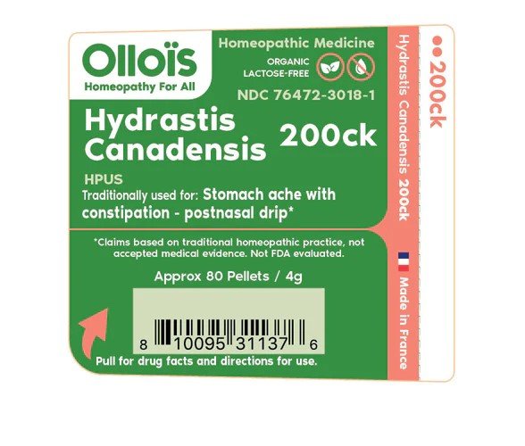 Ollois Homeopathics Hydrastis Canadensis 200CK Organic &amp; Lactose-Free 80 Pellet