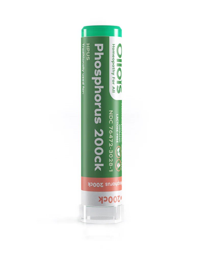 Ollois Homeopathics Phosphorus 200CK Organic &amp; Lactose-Free 80 Pellet