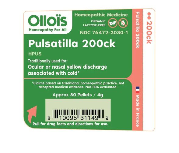 Ollois Homeopathics Pulsatilla 200CK Organic &amp; Lactose-Free 80 Pellet