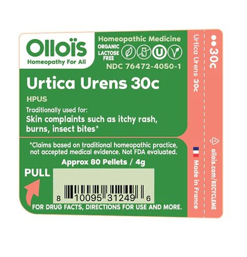 Ollois Homeopathics Urtica Urens 30c Organic &amp; Lactose-Free 80 Pellet