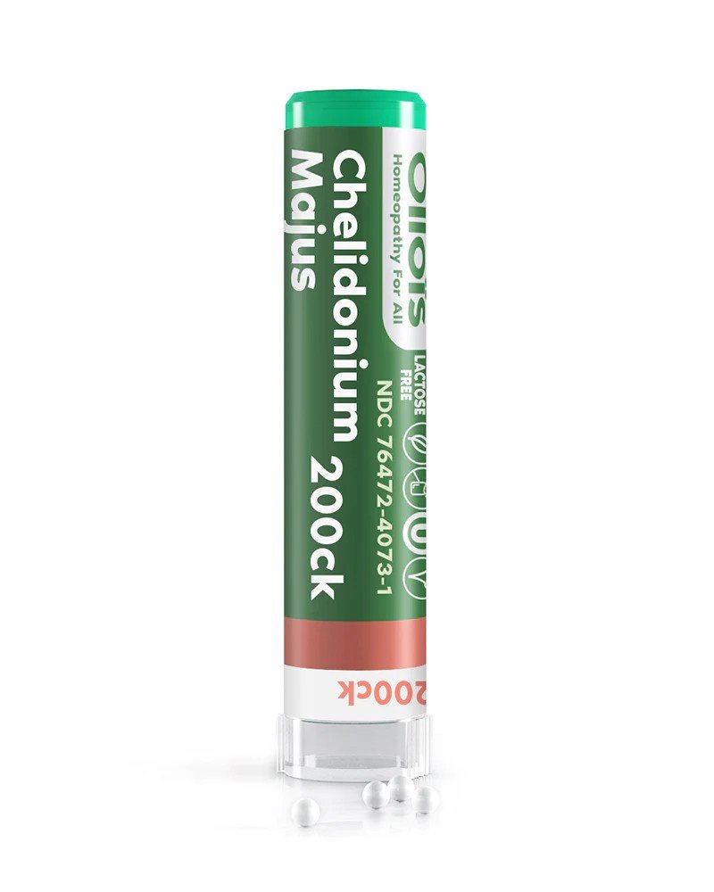 Ollois Homeopathics Chelidonium Majus 200ck Organic &amp; Lactose-Free 80 Pellet