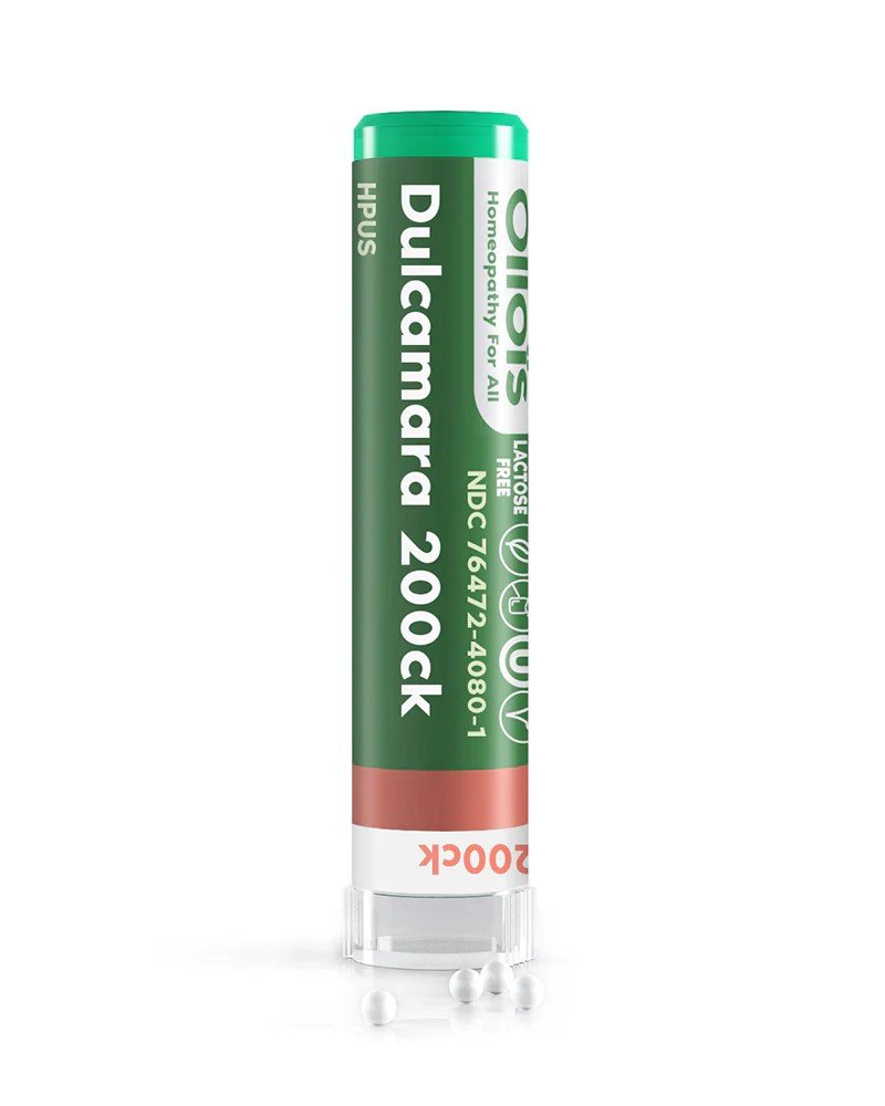 Ollois Homeopathics Dulcamara 200ck Organic &amp; Lactose-Free Pellets 80 Pellet