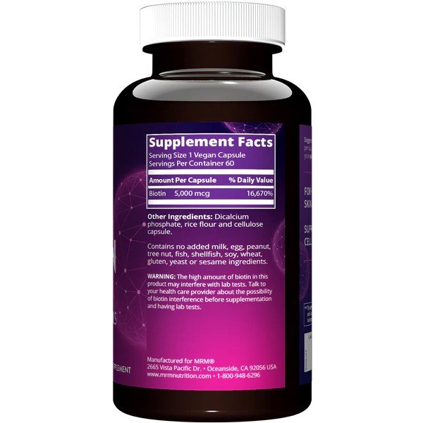 MRM (Metabolic Response Modifiers) Biotin 60 VegCap