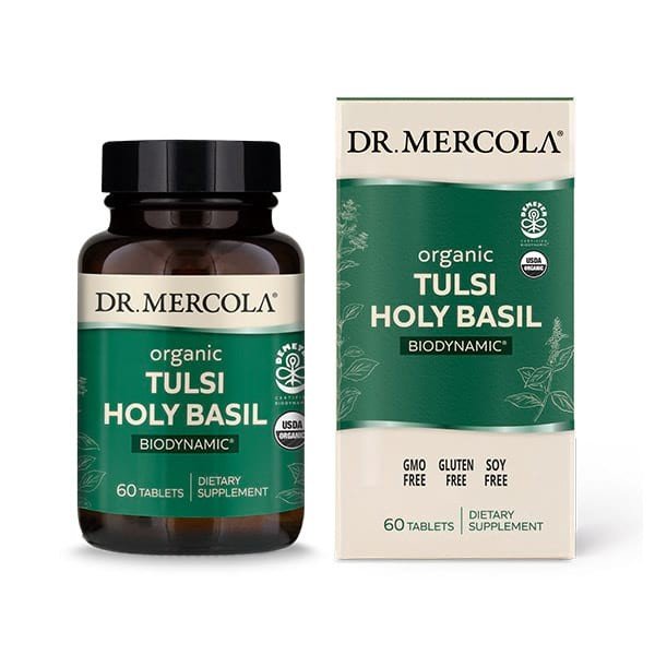 Dr. Mercola Biodynamic Organic Tulsi Holy Basil 60 Tablet