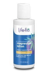 LifeFlo Magnesium Lotion Travel Size Vanilla 2 oz Liquid