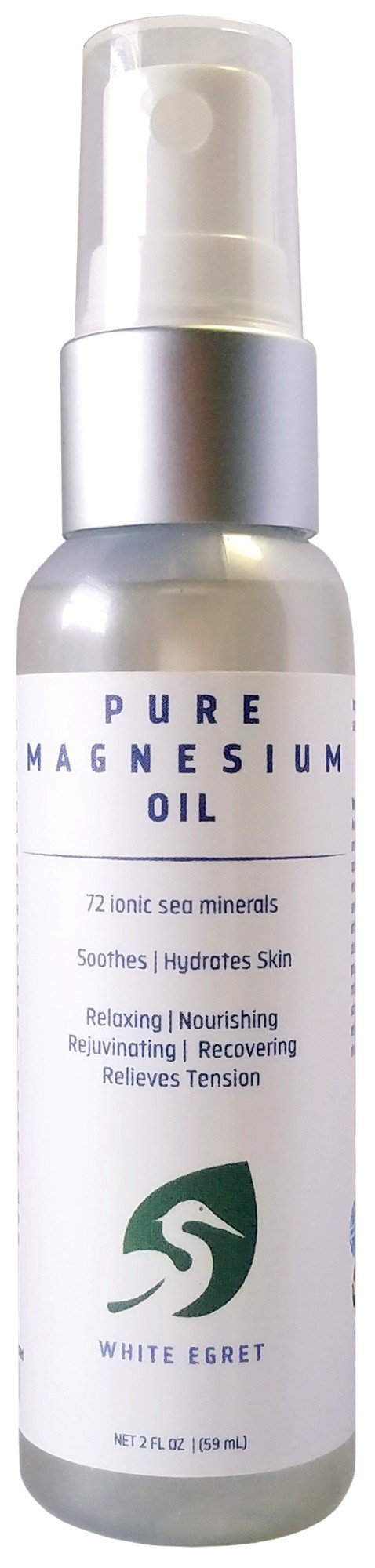 White Egret INC Pure Magnesium Oil 2 oz Oil