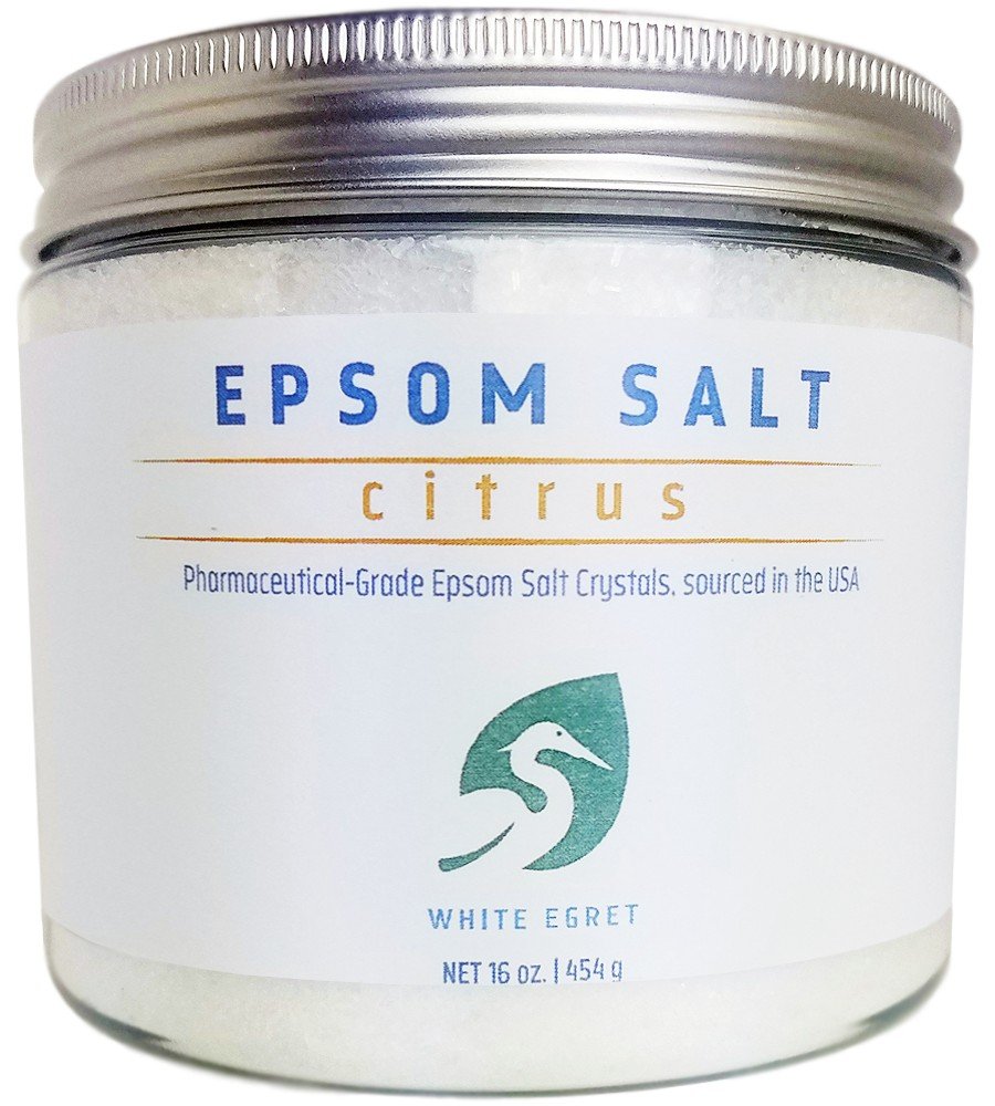 White Egret INC Citrus Epsom Salt 16 oz Salt