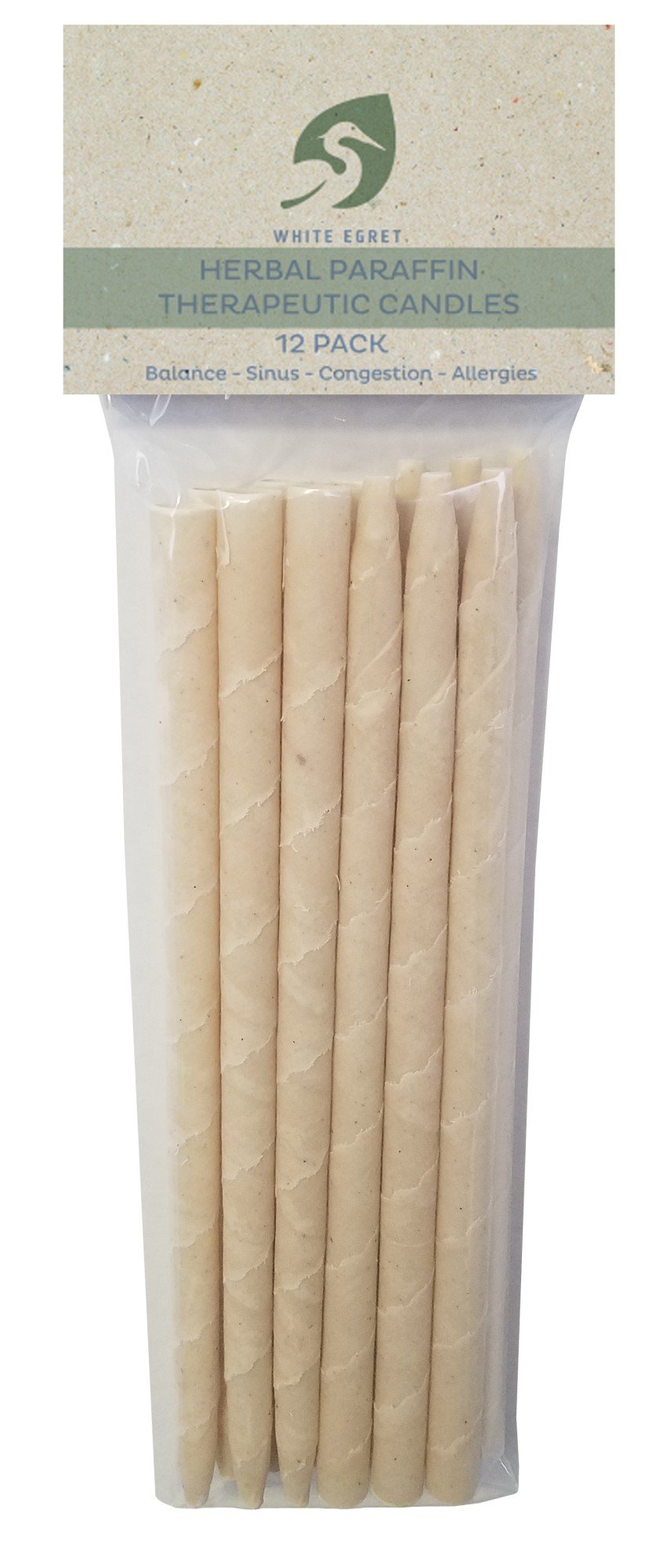 White Egret INC Herbal Paraffin Candles 12 Pack