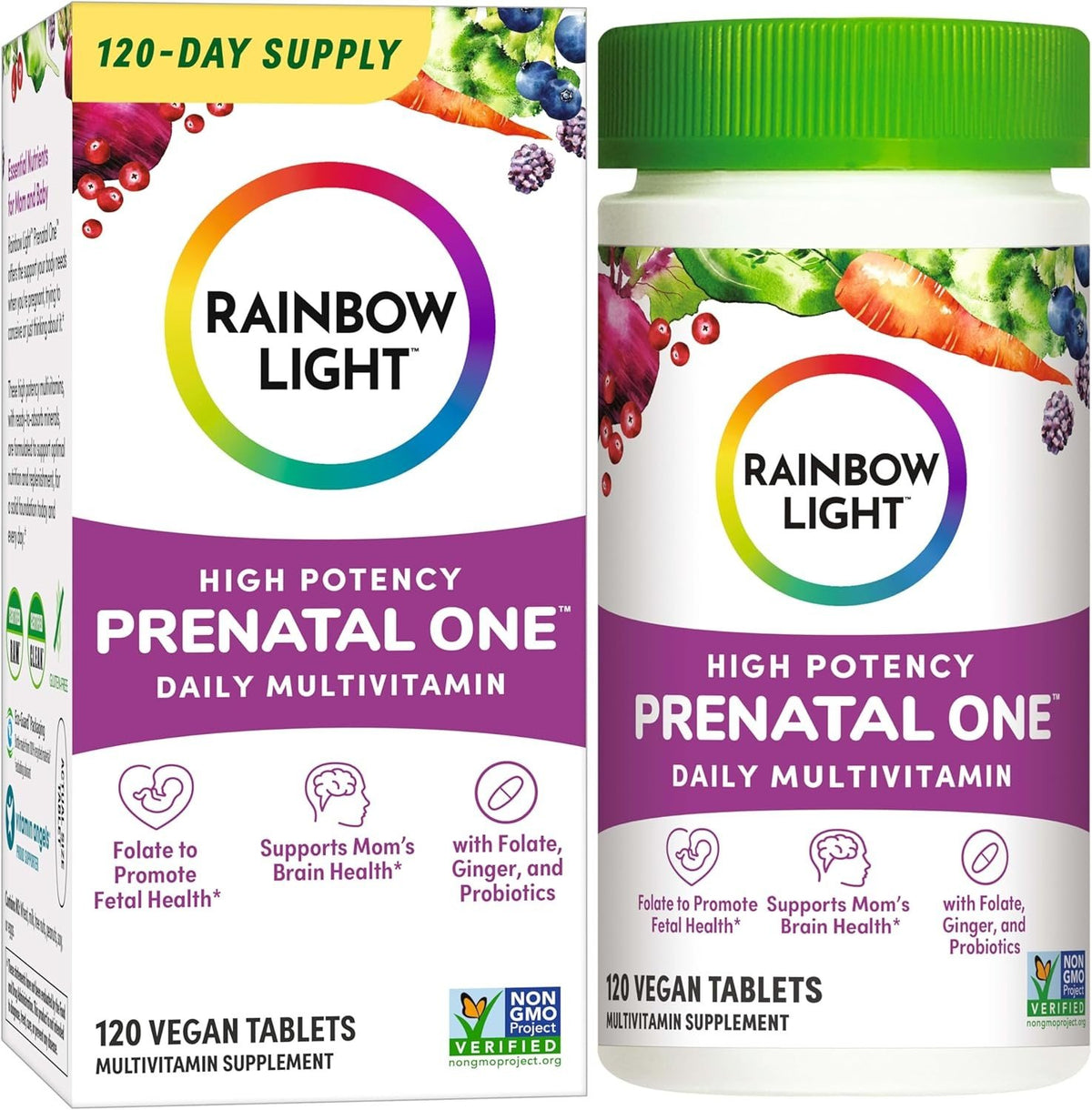 Rainbow Light Prenatal One High Potency Multivitamin Tablets 120 Tablet