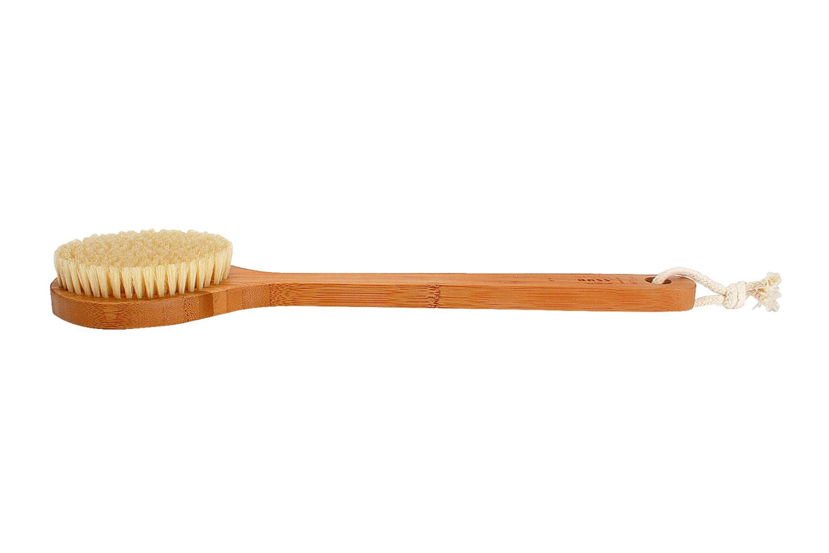 Bass Brushes Deluxe Circular Handle 100% Boar Bristle Body Brush Dark Bamboo  Handle 1 Brush