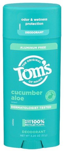 Tom&#39;s Of Maine Deodorant &amp; Antiperspirant-Aluminum-Free Cucumber Aloe 3.25 oz Stick