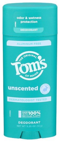 Tom's Of Maine Deodorant & Antiperspirant-Aluminum-Free Unscented 3.25 oz Stick