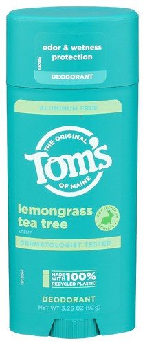 Tom's Of Maine Deodorant & Antiperspirant-Aluminum-Free  Lemongrass & Tea Tree 3.25 oz Stick