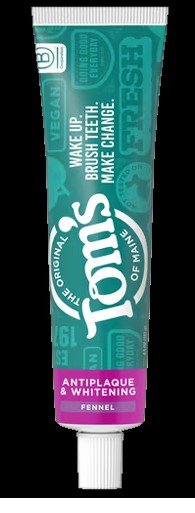 Tom's Of Maine Fluoride-Free Antiplaque & Whitening Toothpaste Fennel 4.5 oz Paste