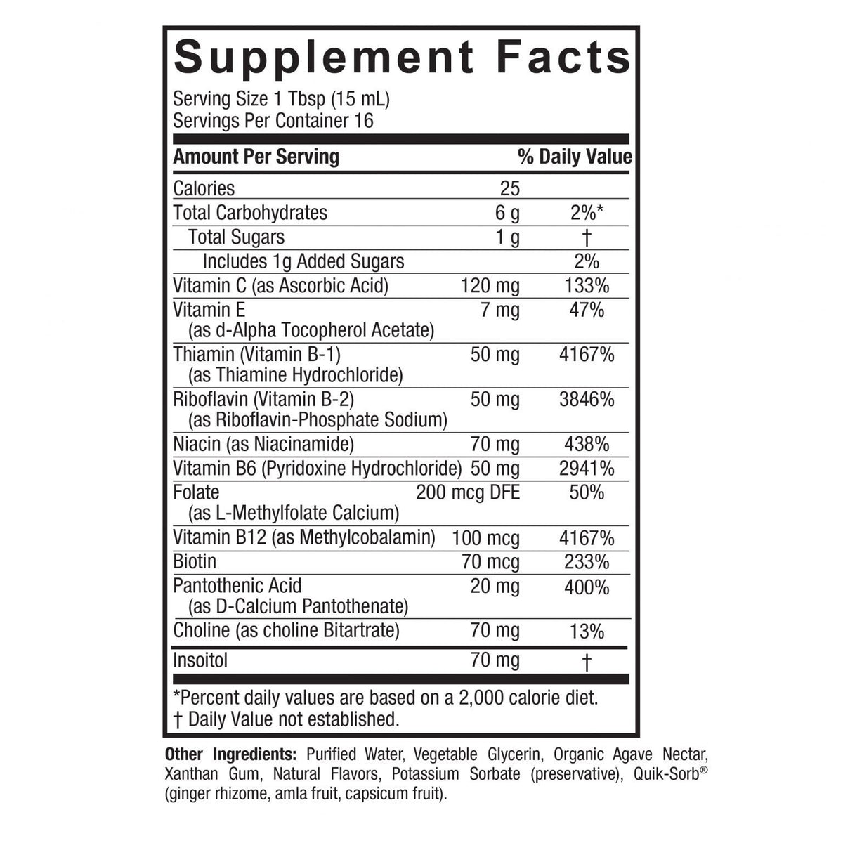 Nature's Answer Vitamin B-Complex 8 oz Liquid