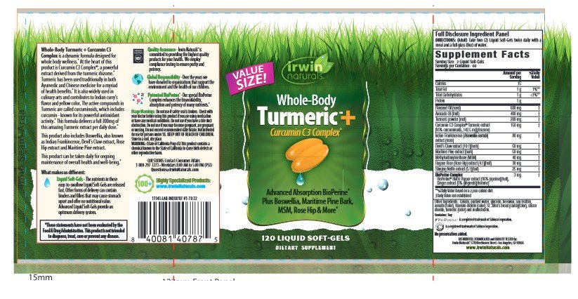 Irwin Naturals Whole Body Turmeric+ 120 Capsule