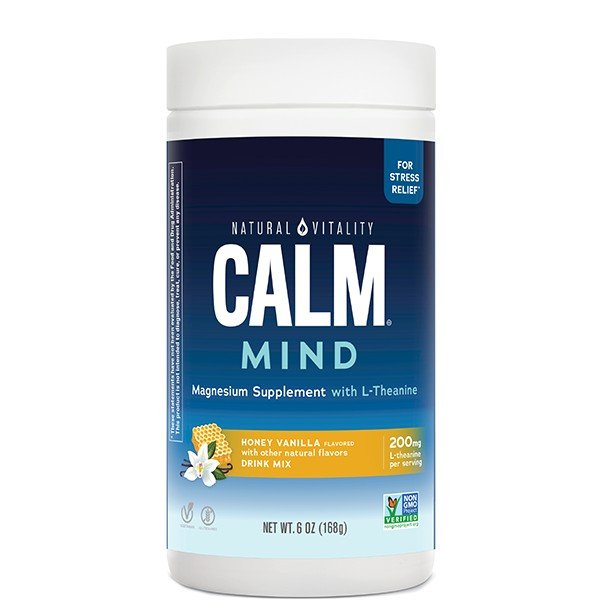 Natural Vitality Calm Mind Honey Vanilla 6 oz Powder