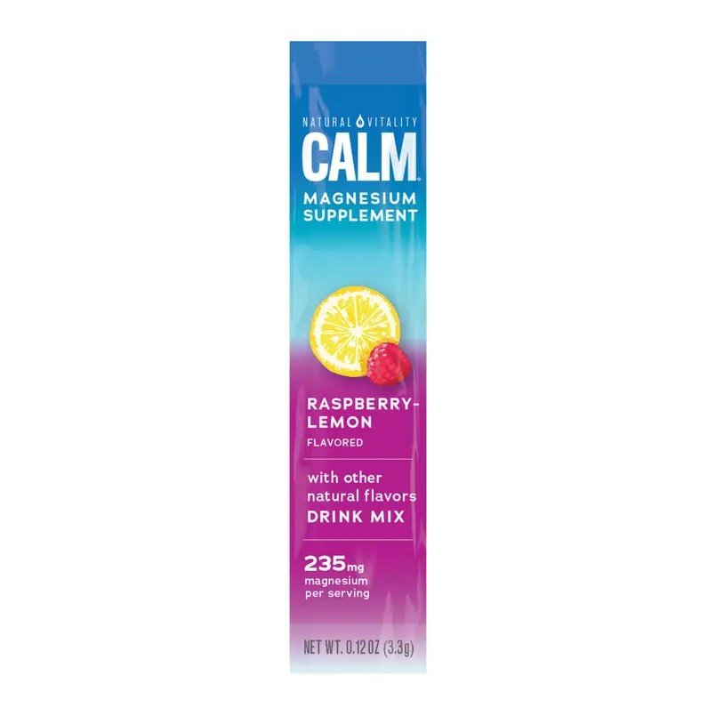 Natural Vitality Calm Raspberry Lemon Stick Pack 30 Ct Box