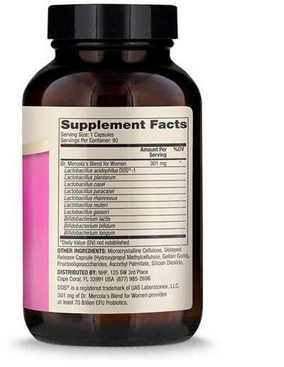 Dr. Mercola Complete Probiotics for Women 90 Capsule