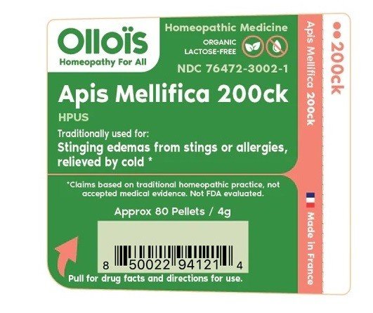 Ollois Homeopathics Apis Mellifica 200CK 80 Pellet