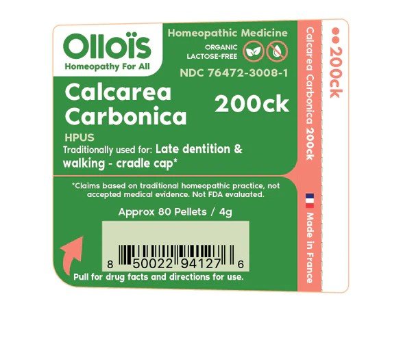 Ollois Homeopathics Calcarea Carbonica 200CK Organic &amp; Lactose-Free 80 Pellet