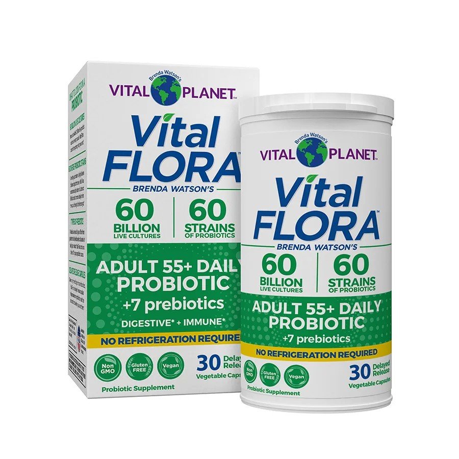 Vital Flora Vital Flora 60B, 60 Strain, Adult 55+ 30 VegCap