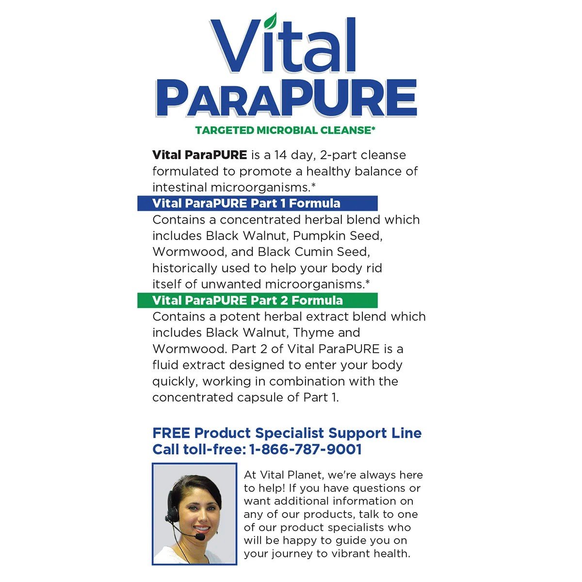 Vital Planet Vital ParaPure 2 Part Kit