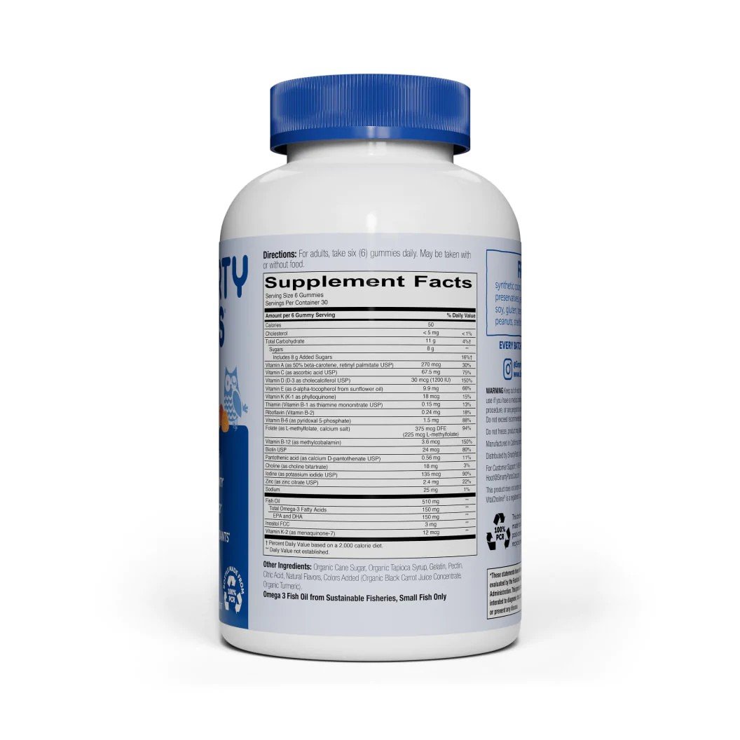 SmartyPants Adult Complete Multi + Omega-3 + Vitamin D 180 Gummy
