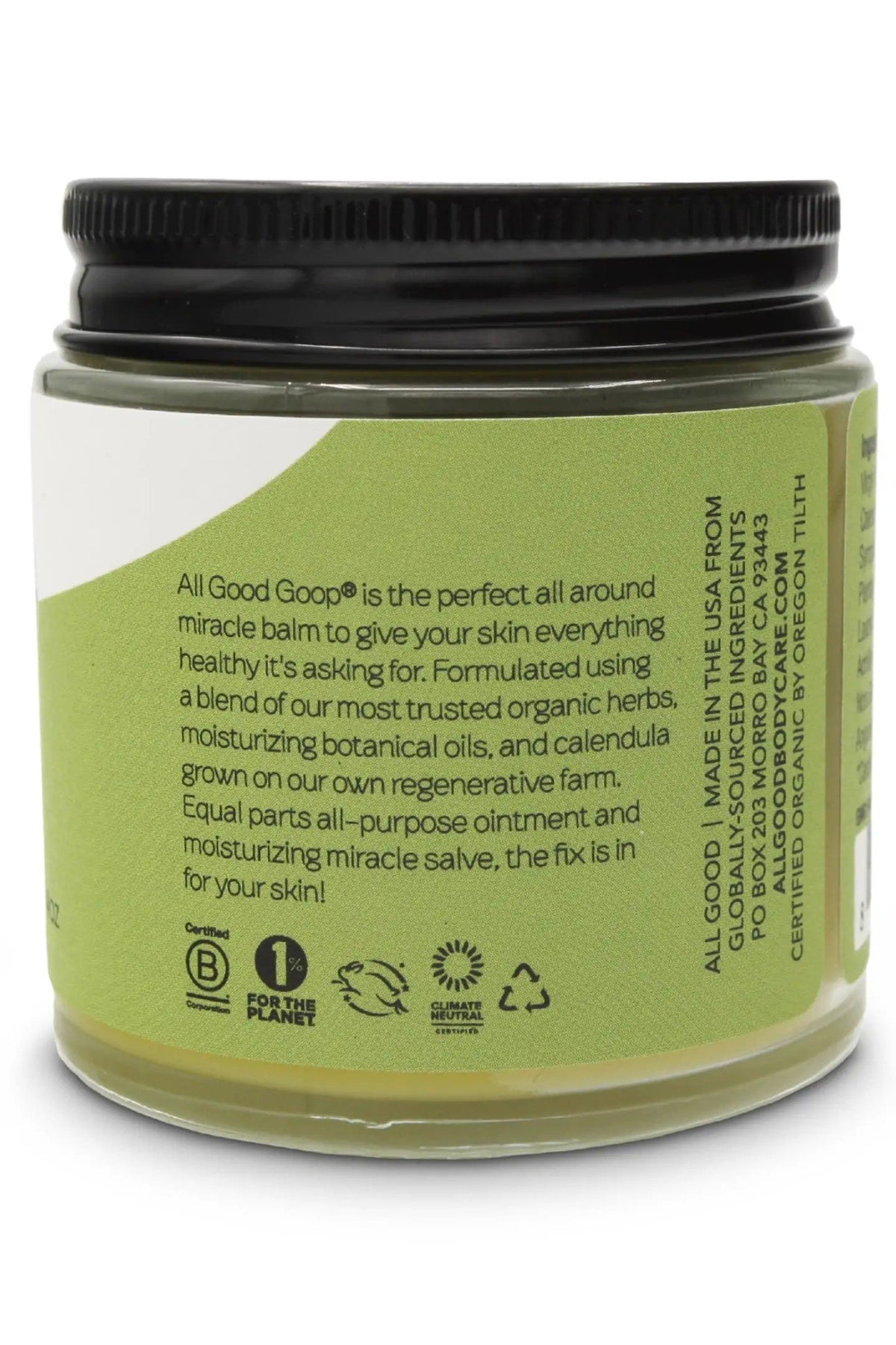 Elemental Herbs All Good  Goop Healing Balm 4 oz Container