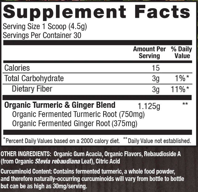 SoTru Tumeric &amp; Ginger Drink Mix 4.76 oz (135 g) Powder