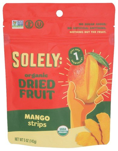 Solely Dried Fruit Organic Mango 5 oz Bag