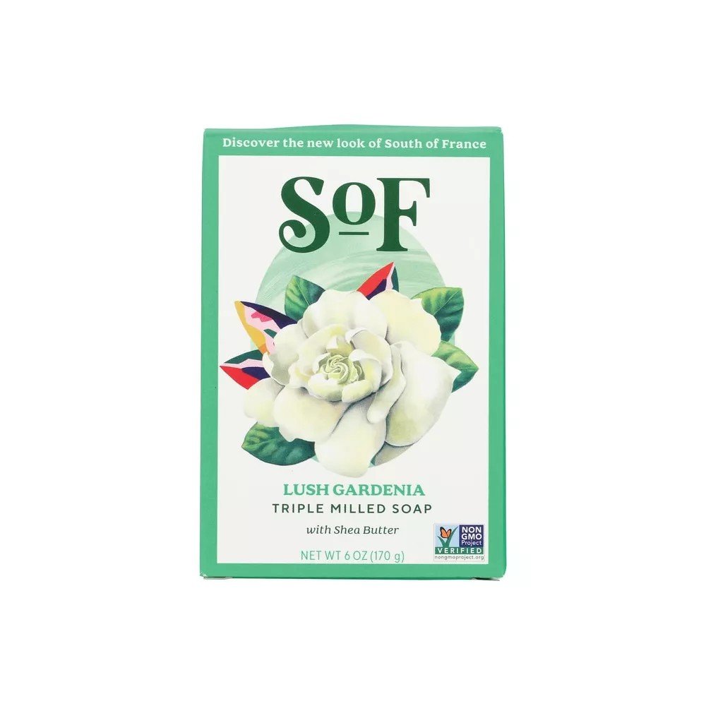 South of France French Milled Soap Bar Pure Gardenia 6 oz Bar